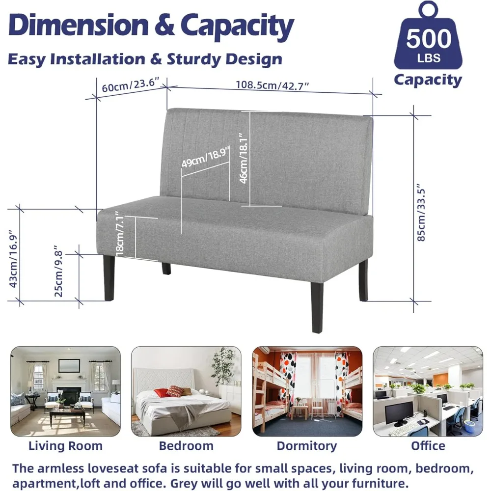 أريكة مخملية مدمجة مع منفذ USB للمساحات الصغيرة، مثالية لراحة غرفة النوم وغرفة المعيشة #2