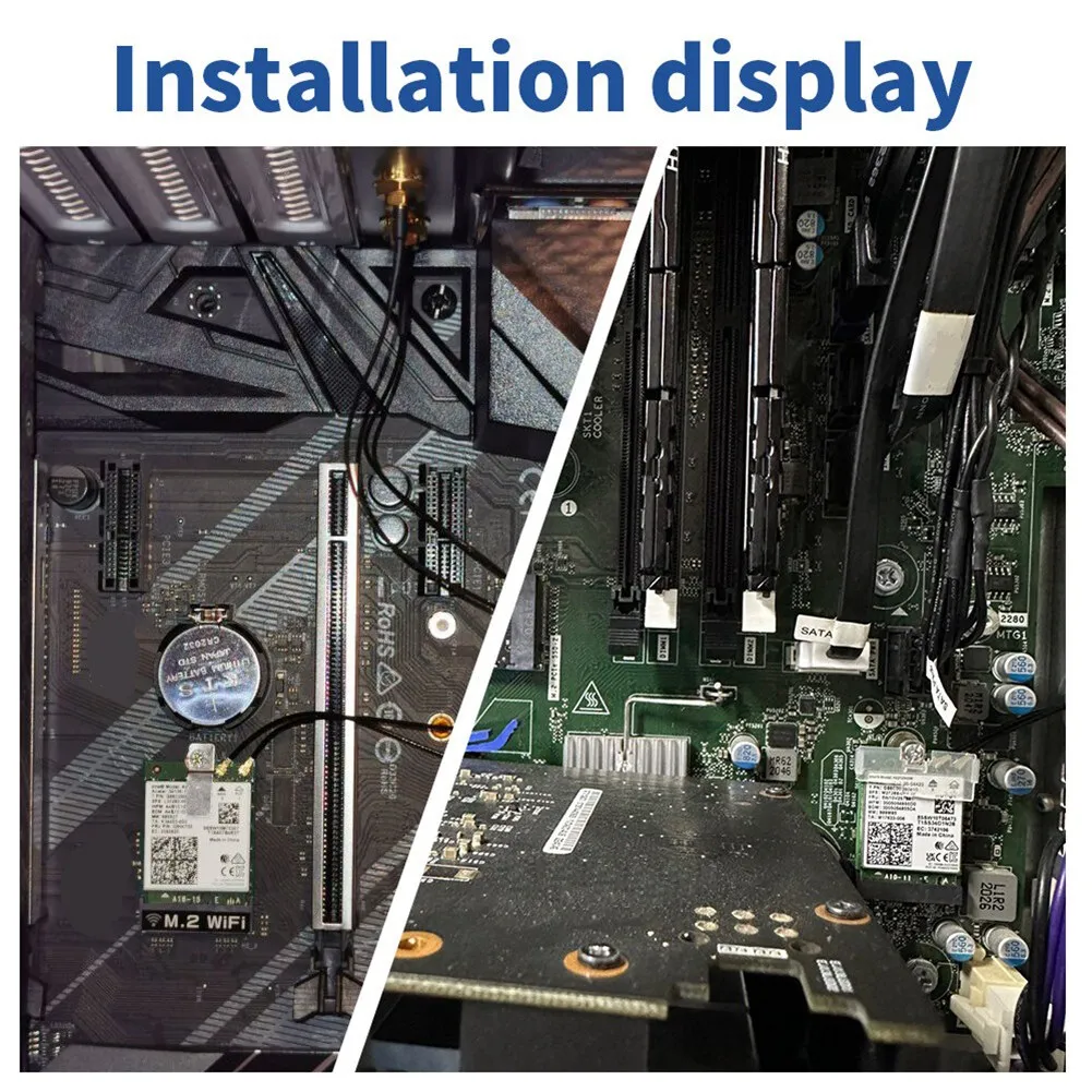 

WIFI 7 BE200 BE200NGW Wifi Card+2PCS 8DB Antenna BT 5.4 802.11AX Tri-Band M.2 NGFF Wireless Network Adapter For Win10/11 Durable