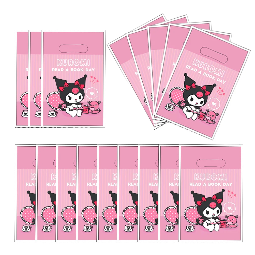 Kuromi Birthday Party Decoration My Melody Party Supplies Pink Tablecloth Cups Balloons 9 Plates Banner Baby Shower Supplies Toy