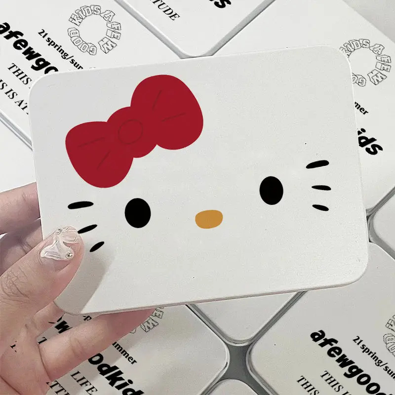 Hello Kittysanrio Storage Box Anime Pochacco Cute Student Desktop Kawaii Cartoon Jewelry Hairpin Metal Storage Box Toys Girls