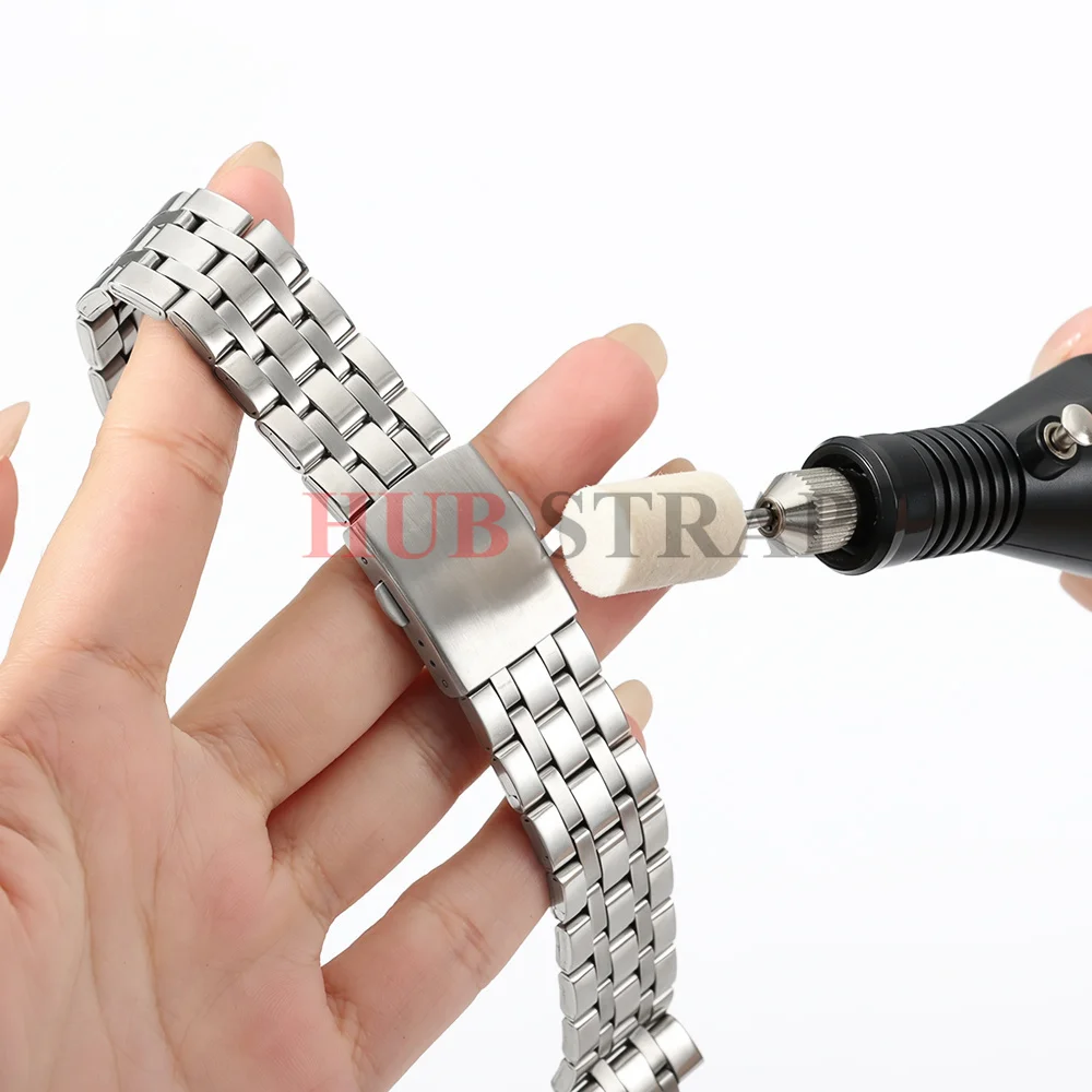 Portable Pen Shape Electric Grinding Polishing Wheel Set Wool Felt Cotton Brush Polishing Kit Tool Watchmaker Repair Accessories