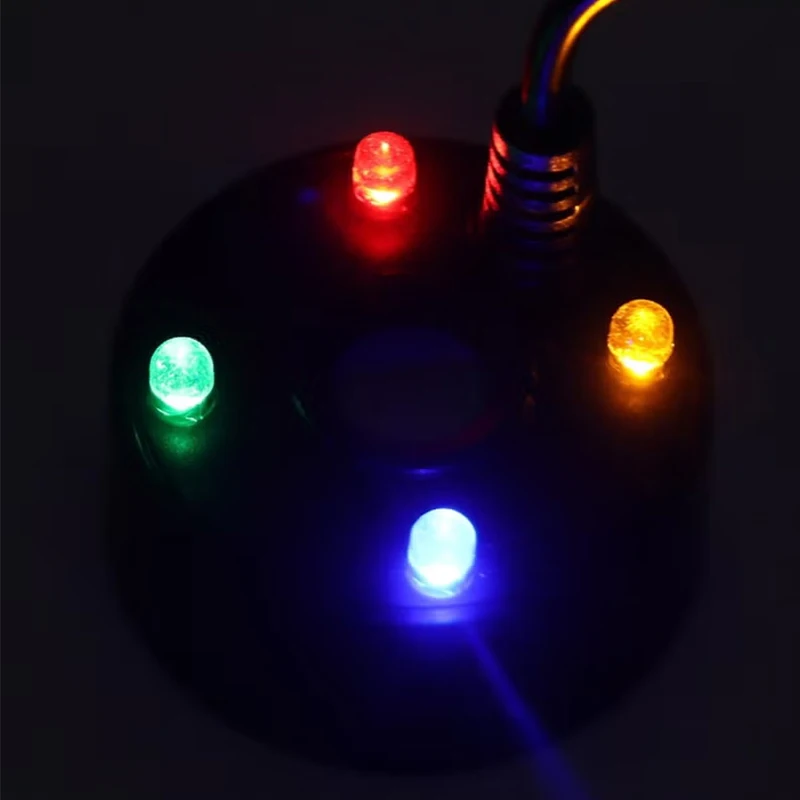 1 Stück 5V USB Nebelerzeuger Vernebler Wasserbrunnen Aquarium Teich Zerstäuberkopf mit 4 LED-Farblichtern – Detail 7