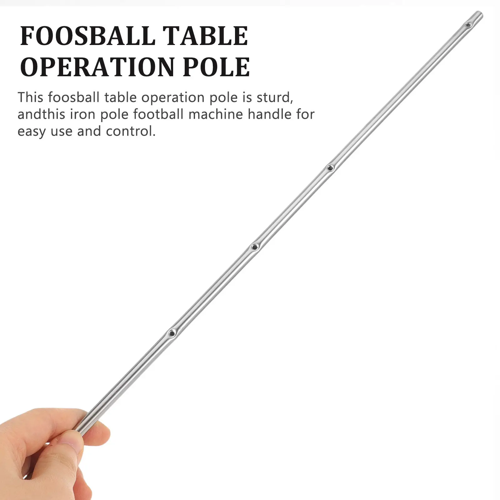 

Heavy Duty Metal Foosball Table Accessory Operation Pole for Soccer Machine Table Football Replacement Rod Strong Iron