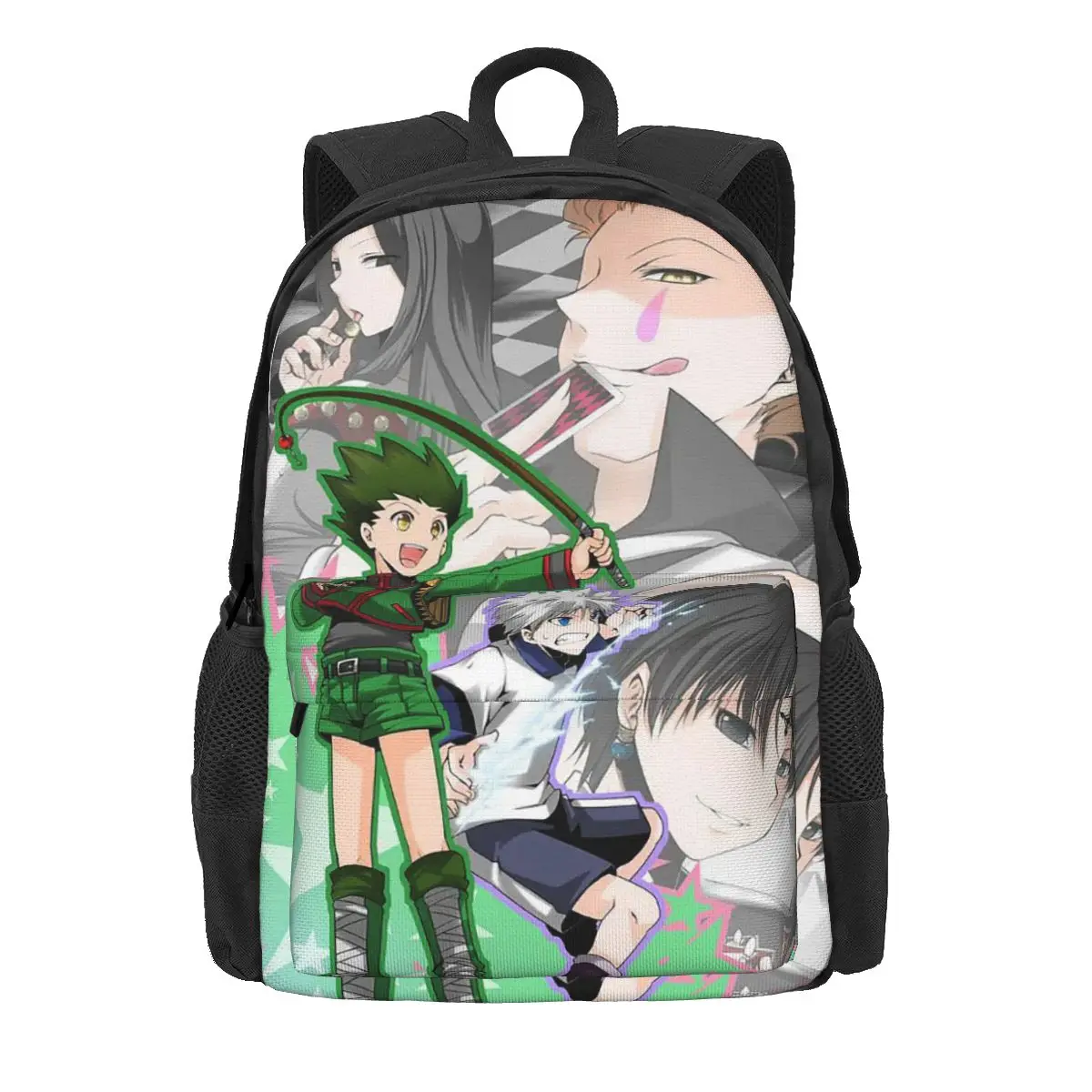 Hunter X Hunter Anime Women Backpack 3D Student School Bag Gon freecss Laptop Mochila Teenage Waterproof Polyester Shoulder Bag