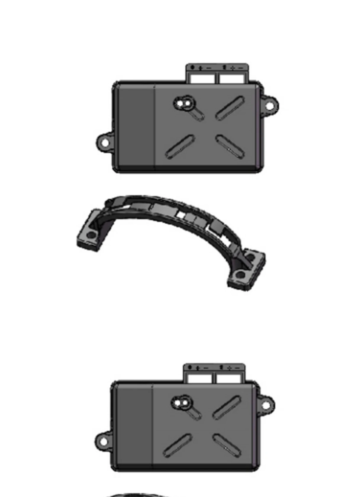 

RGT EX86181 CRUSHER 1/10 RC Remote Control Car Professional Crawler Spare Parts R86306 Wire Clamp/ Receiver Box