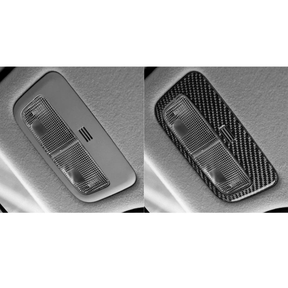Carbon Fiber Car Reading Light Panel Sticker For Toyota Yaris 2006 2007 2008 2009 2010 2011 LHD RHD Reading Lamp Outer Trim - view 6