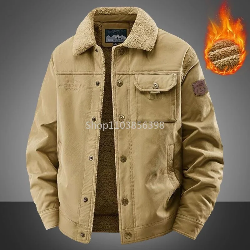 Men's Winter Fleece Jacket Coats Thick Warm Casual Parkas Outwear Jackets Mens Jaquetas Masculina Inverno Male Overcoat Oversize