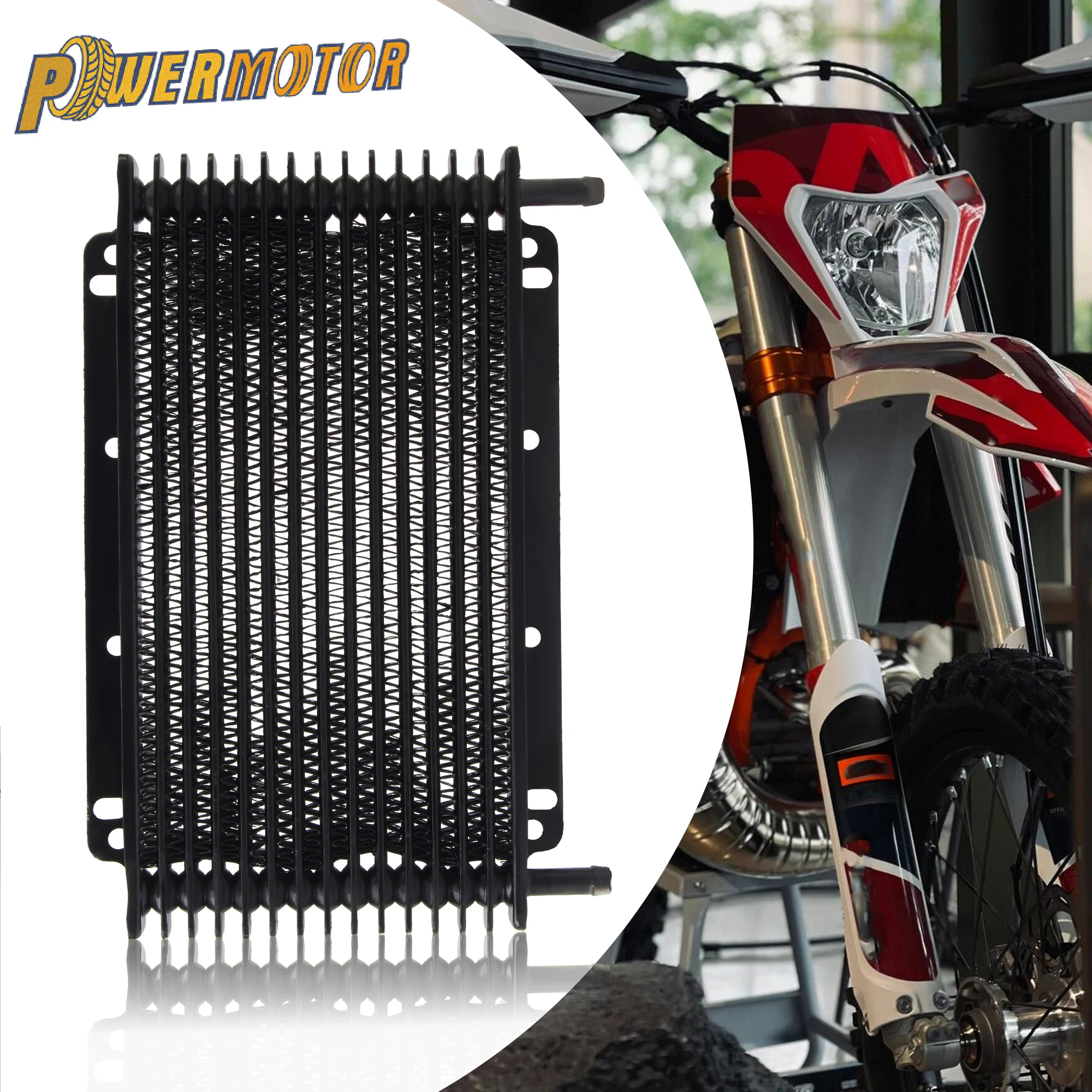 Für Dirt Bike ATV 50cc bis 250cc Motorölkühler Motorrad-Ölkühler Automatikgetriebe-Kühlsystem Zubehör