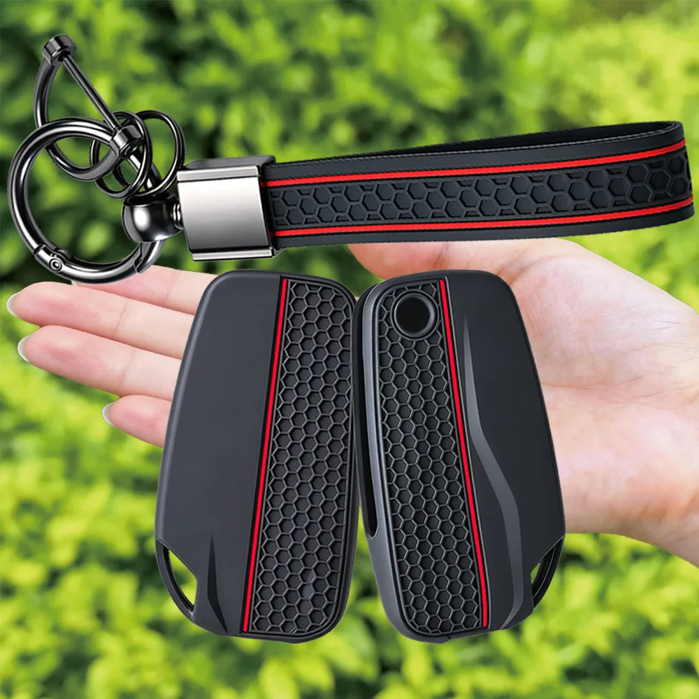 For DUCATI Multistrada V4 V4S V2 V2S 1260S 950S High Quality Silicone Motorcycle KeyCase Key Chain Ring Key Cover Cap Shell