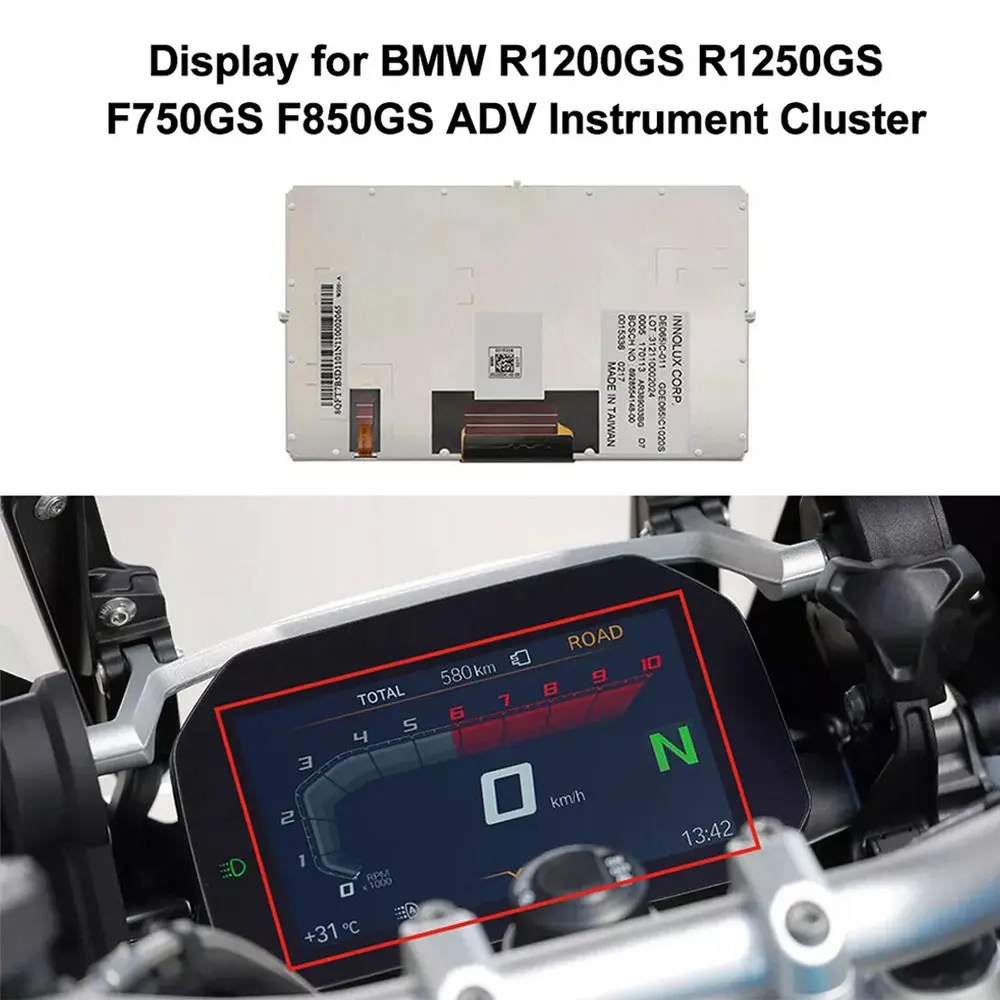 LCD Display for BMW R1200GS R1250GS F750GS F850GS ADV Instrument Cluster