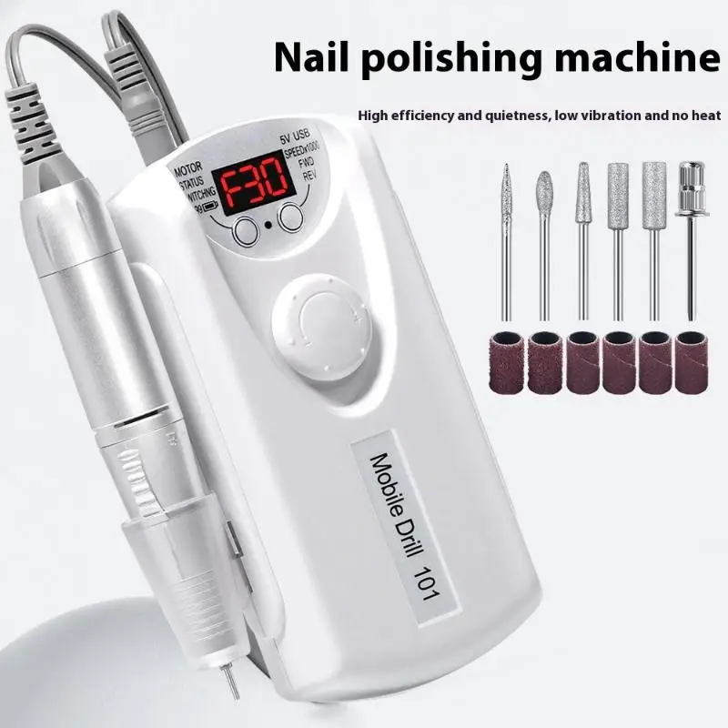 35000 RPM Rechargeable Nail Drill Machine Professional Portable Electric Manicure File For Nails Gel Polish Remove Grinding