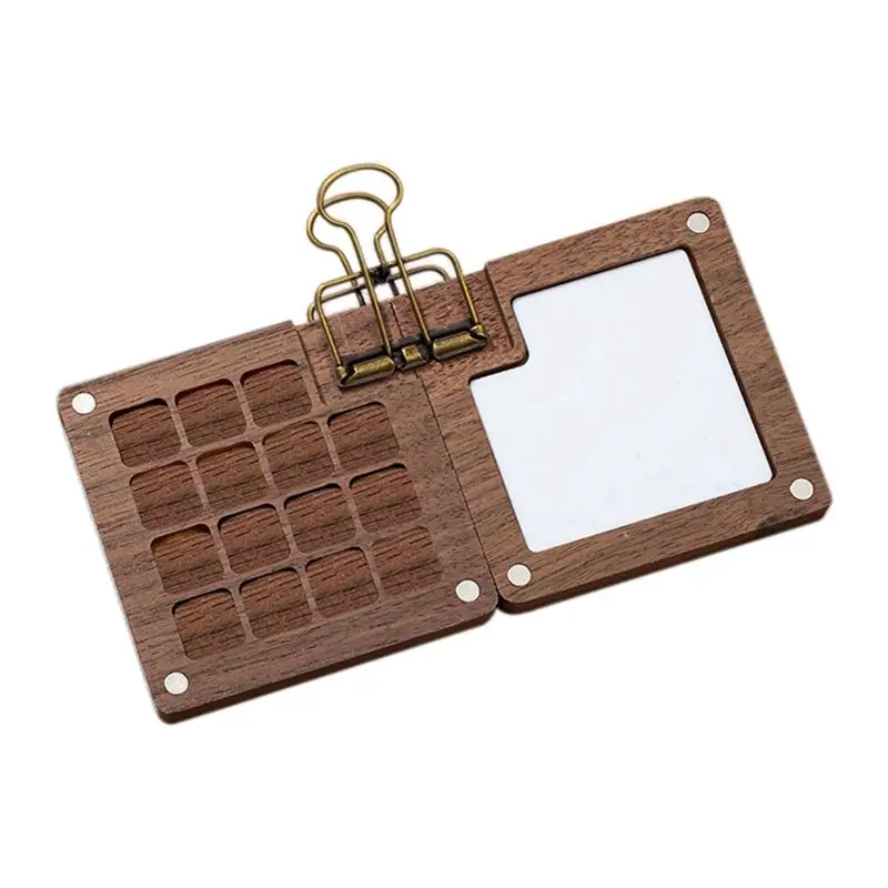 لوحة ABSK-محمولة، لوحة طلاء للسفر، كراسة رسم صغيرة بالألوان المائية، مع مشبك معدني، هدية للرسامين والفنانين