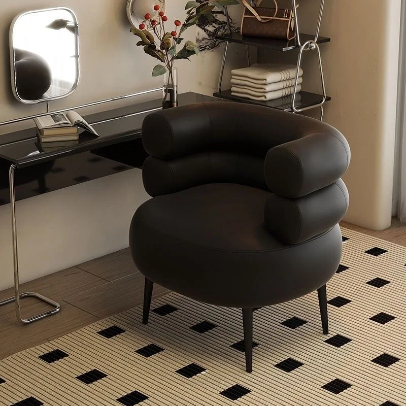 Backrest Sofa Lamb Wool Lazy Sofa Chair Living Room Bedroom Cloakroom Casual Makeup Chair Dresser Chair