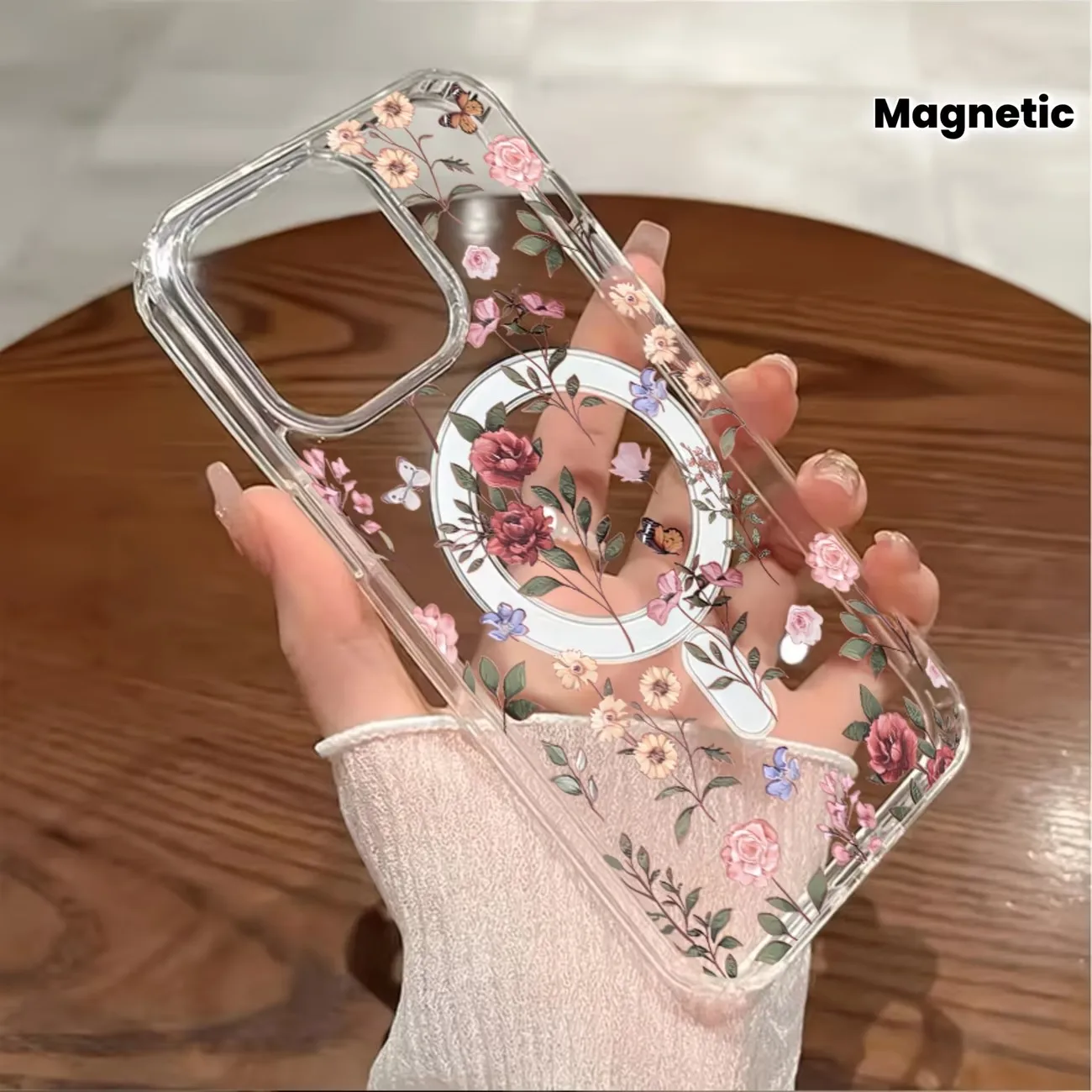 Colorful and vibrant flower Magnetic Phone Case For iPhone 17 16 15 14 12 11 Pro Xs Max Plus Mini X XR Air 17e 16e Magsafe Cover