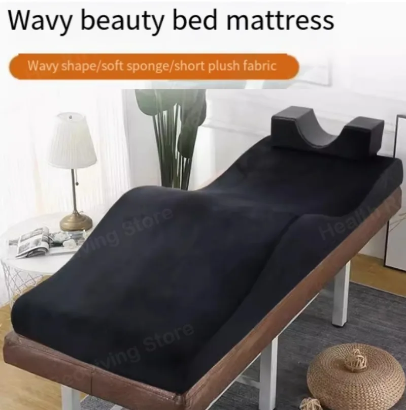 Colchón curvado para cama pestañas, colchón espuma viscoelástica para salón de belleza