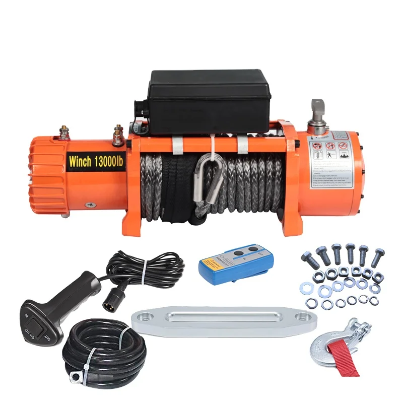 Электрические лебедки 12 В 13000 фунтов для 4x4 Электрические лебедки 12 В 13000 фунтов для 4x4