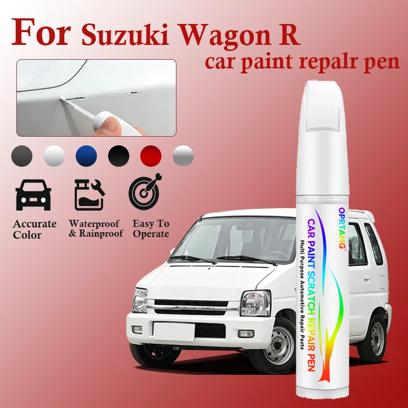 

Ручка-корректор для ремонта лакокрасочного покрытия Suzuki Wagon R 1988-2025 (модели TA, TD, FT, HT, JT, AA) – средство для удаления царапин, аксессуар для самостоятельного ремонта автомобиля, черный, белый цвета.