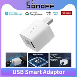 SONOFF ZBMicro Zigbee Micro USB Smart Adaptor Fast Charging EFR32MG21 Wide Transmit Coverage Voice Control eWeLink Alexa Google