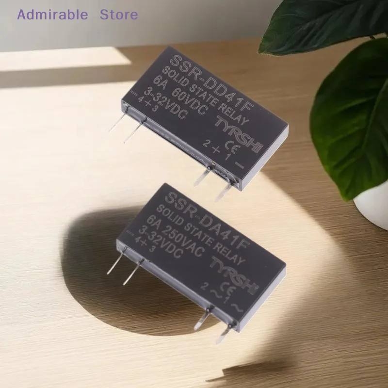 wSSR-41FDD/41FDA Solid State Relays DC To DC Slim Relay Module 3-32VDC 6A Mini Relay Non-contact DIN Rail Relay