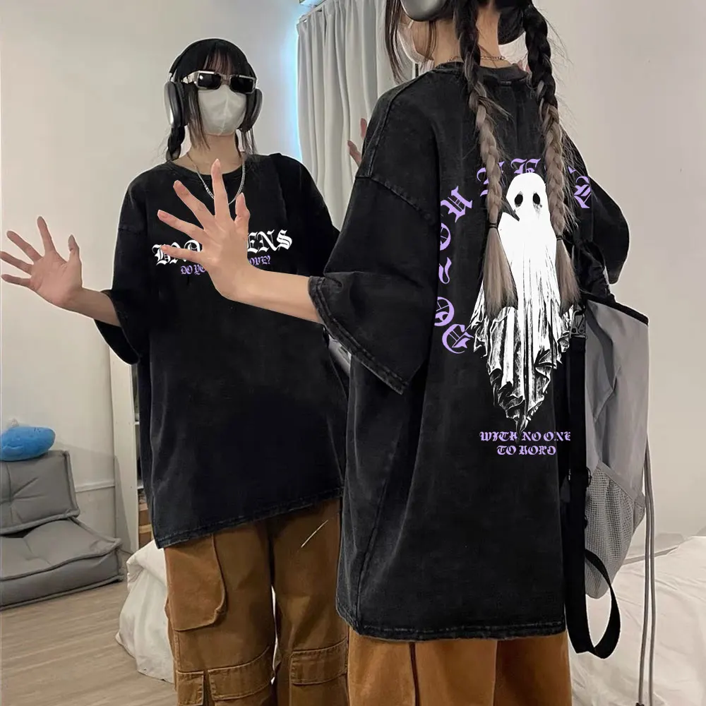 

Washed Vintage Bad Omens Do You Feel Love Tour 2026 T-shirt Men Women Retro Rock Gothic Style T-shirts Male Pure Cotton T Shirts