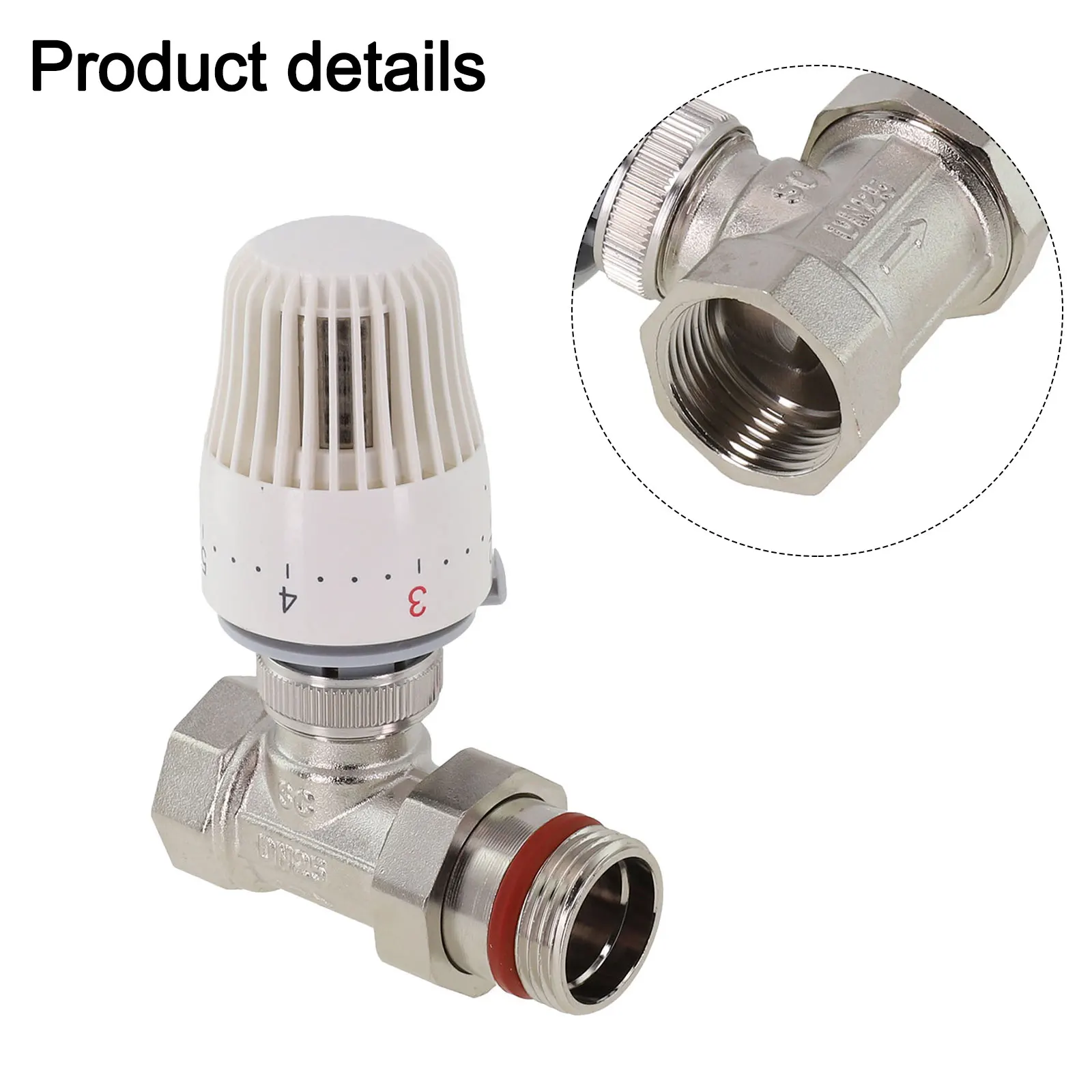 Adjustable Thermostatic Valve Temperature Limiter Valve Automatic Temperature Control Connecting Screw Installation