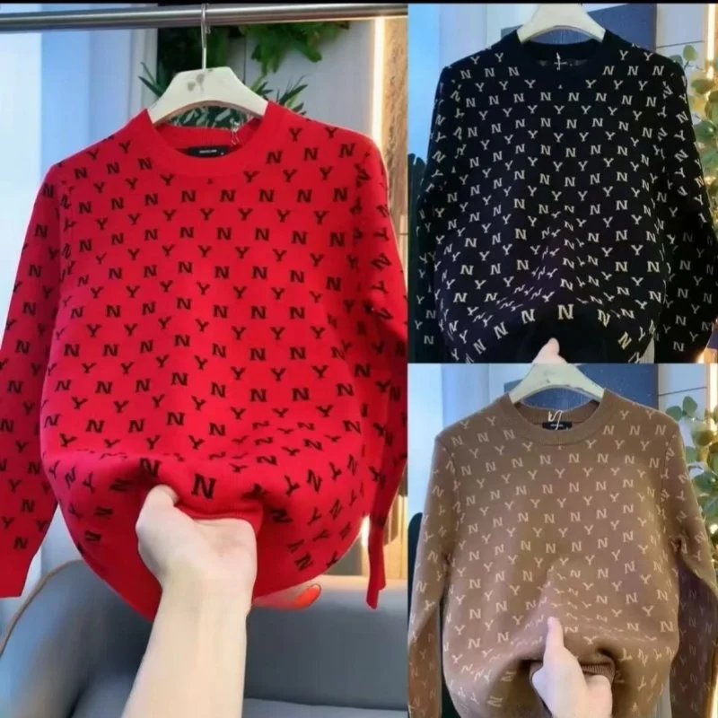 

Мужской утепленный повседневный вязаный свитер: модный, высокоэластичный, универсальный, с длинным рукавом, круглым вырезом, теплый зимний топ