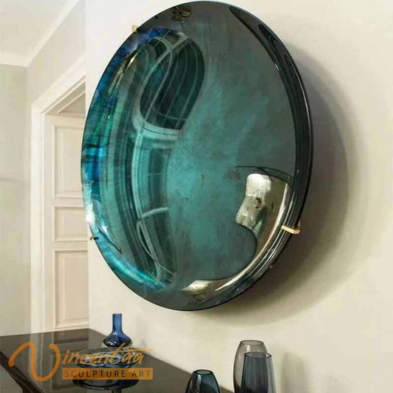 Pop Modern Home High Quality Glass Mirror Metal Wall Art Decor Sculpture for Sale