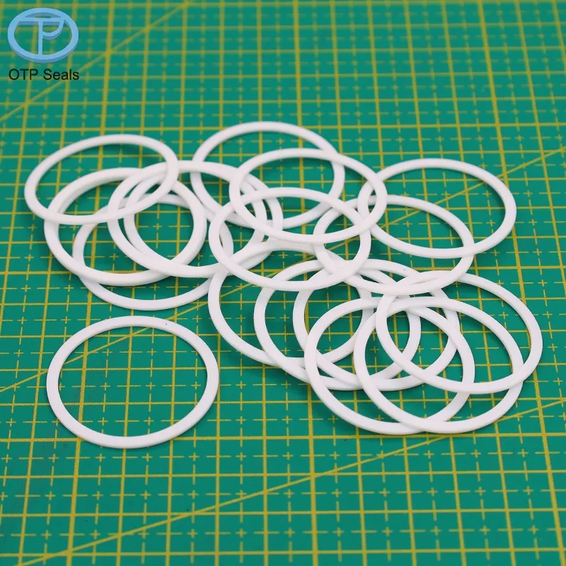 

PTFE seals gaskets Polytetrafluoroethylene add glass fiber liner Shim Spacer Pads part Non-standard shaped factory Customized