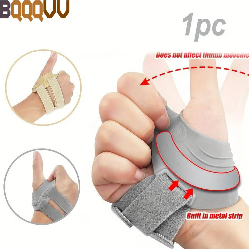 

1PC Thumb Support Brace for Osteoarthritis CMC Joint Pain, Trigger Thumb Immobilizer, Wrist Strap, For Left Or Right Hand