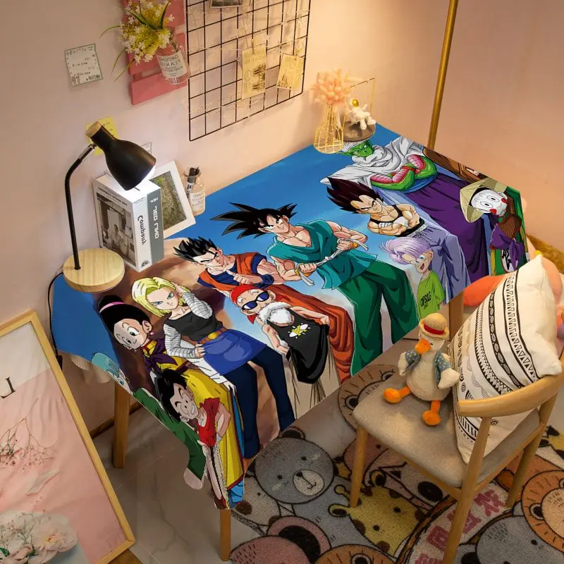 Podkładka na biurko Dragon Ball, podkładka na biurko dla ucznia, podkładka na stół do jadalni, obrus z motywem kreskówkowym, Piccolo, Trunks, Gogeta, Vegeta, Son Goku, prezent świąteczny