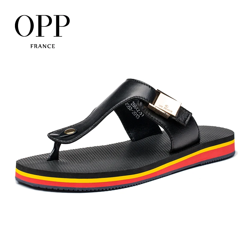 

Летние сандалии OPP, мужские повседневные пляжные тапочки с мягкой сеткой для пар, топсайдеры, сандалии для мужчин