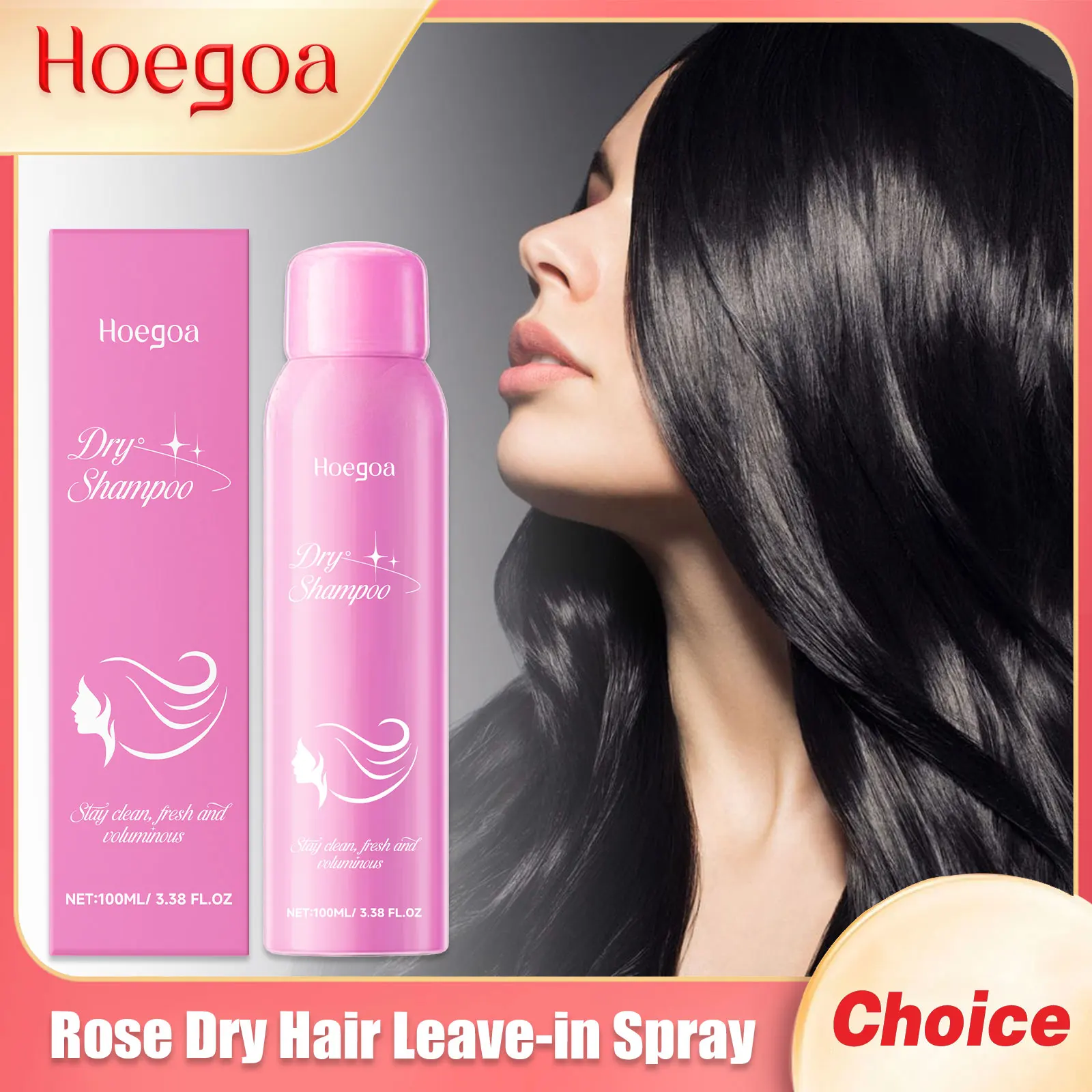 

Rose Dry Hair Leave-In Spray Repair Damage Reduce Frizz Scalp Treatment Keep Smooth Reverse Hair Care Leave in Conditioner 100ml