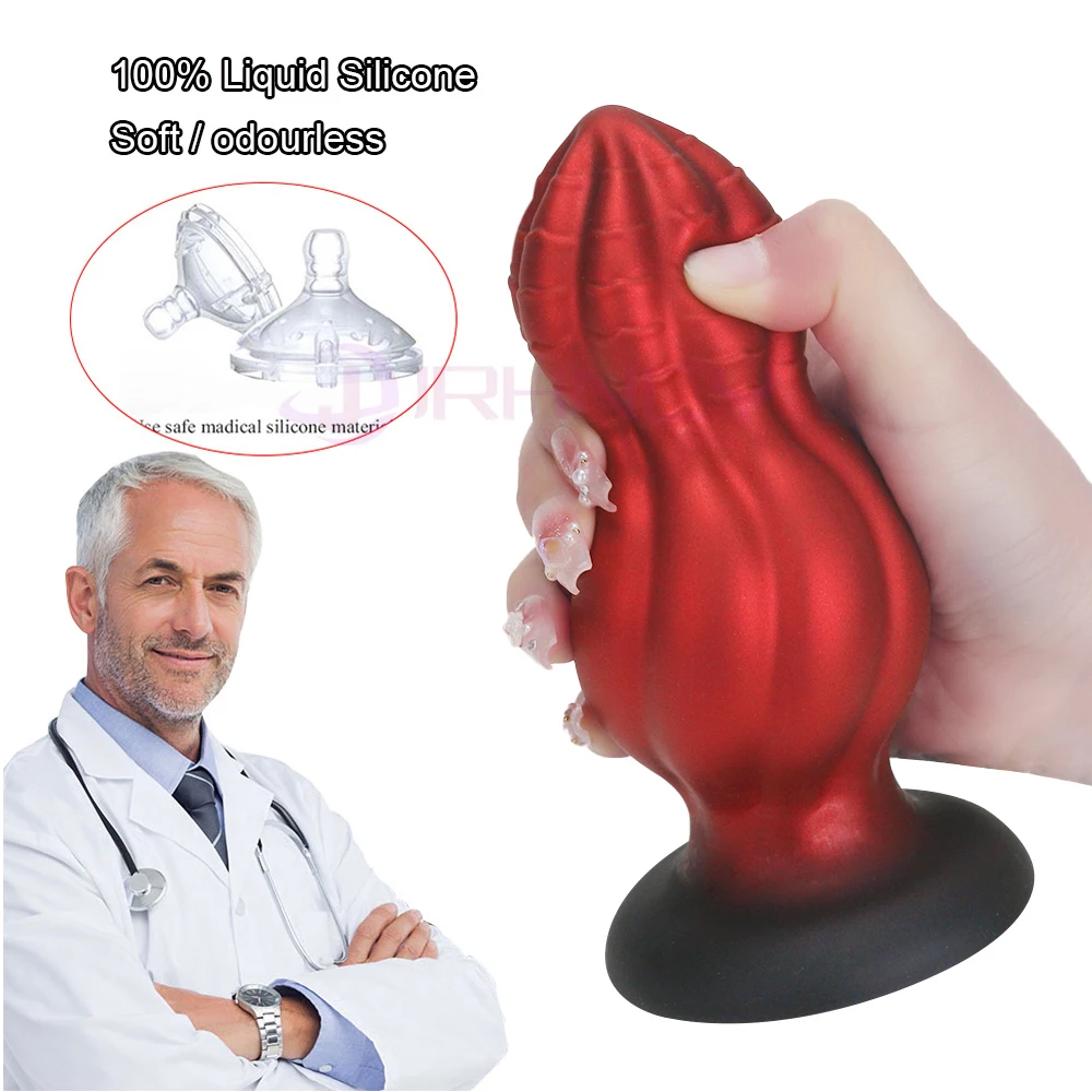 7cm Huge Anal Plug Silicone Anal Beads Balls Sex Toys For Women Anal Dildos Men Prostate Massage Bdsm Big Butt Plug Sex Shop