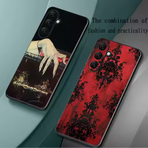 Horrifying vampire design cool Phone Case For Samsung Galaxy S25 S24 S23 S22 S21 S20 Plus Ultra Note20 Soft Black