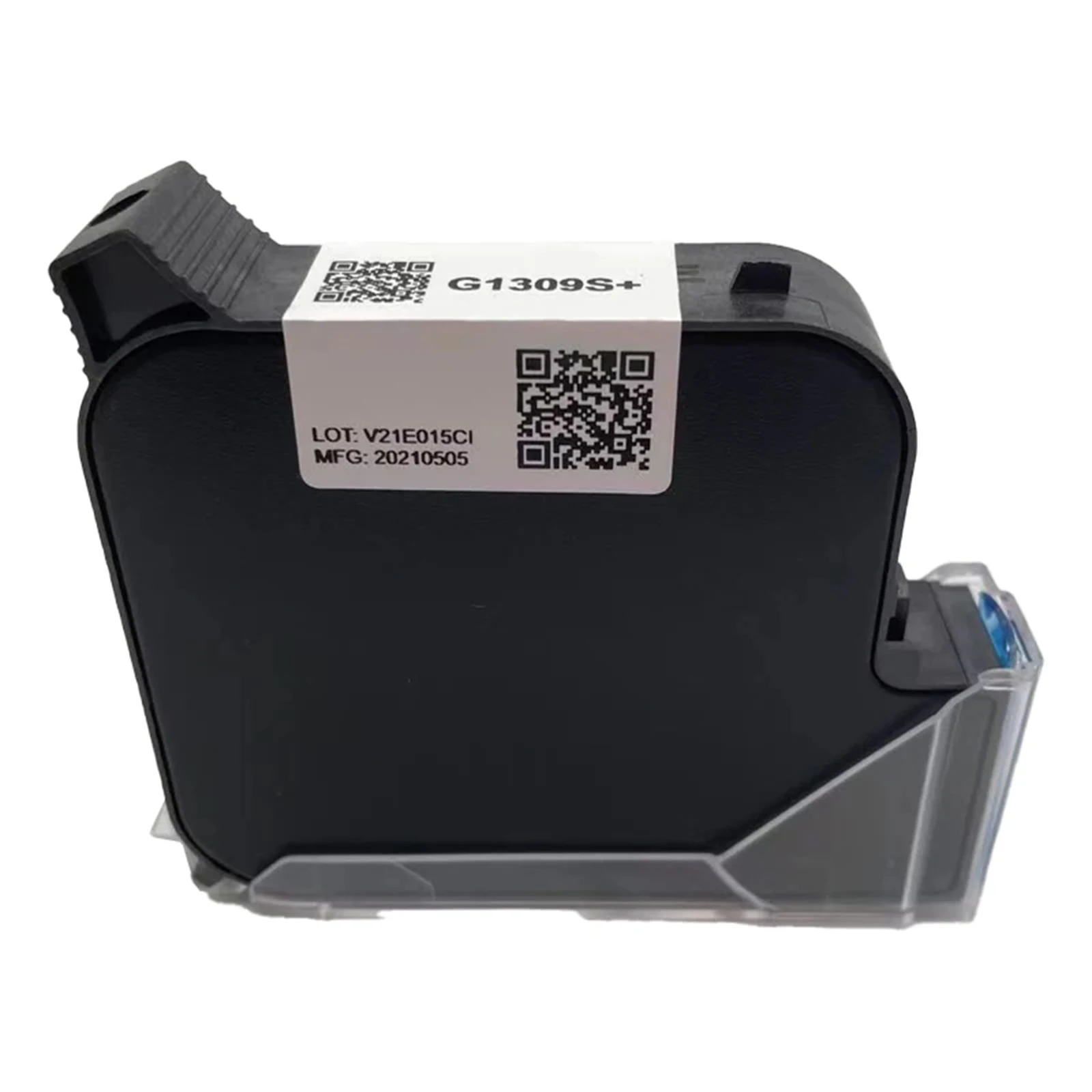 YAOMATEC 25.4mm G1309S + cartouche d'encre à solvant à séchage rapide noir pour imprimante à jet d'encre encodeur portable