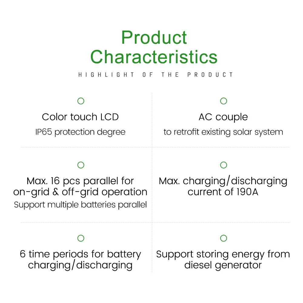 Deye On/Off Grid Hybrid Inverter 5 Kw Hybrid Deye Solar Inverter