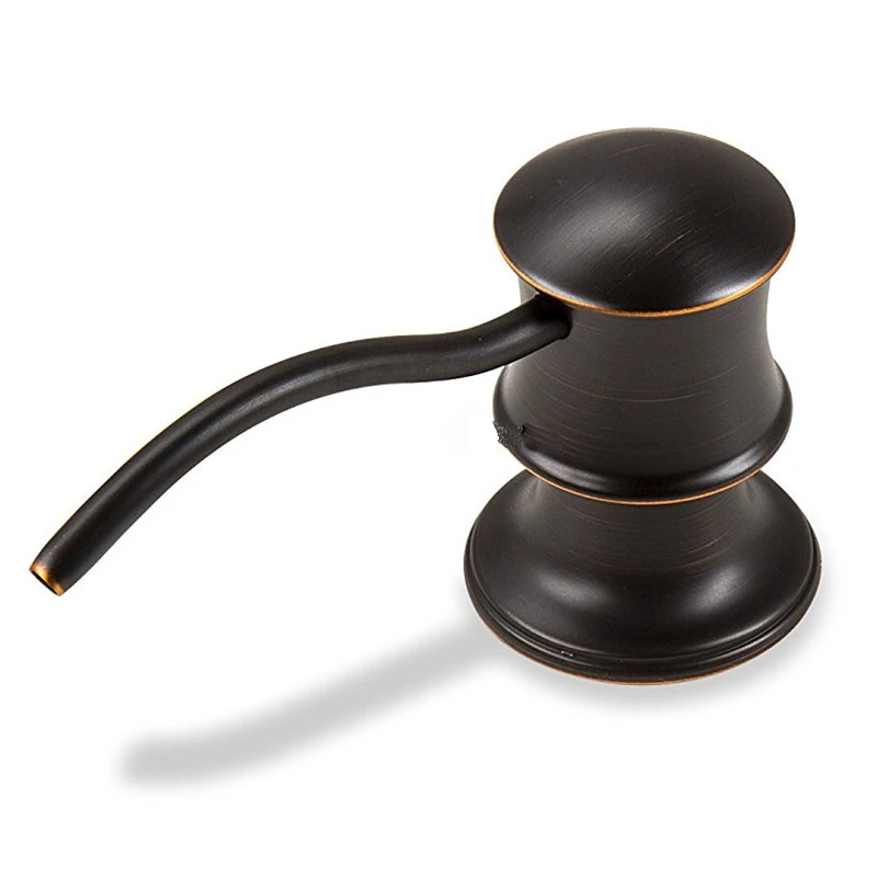 Imagem -03 - Dispensador do Sabão do Prato Líquido para a Bancada da Cozinha Óleo Preto Friccionado Bronze Alta Qualidade País Antigo por Atacado Promocional