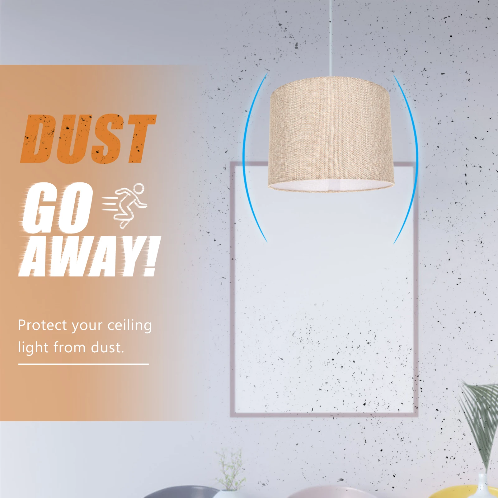 

Lamp Shade Light Shades Cover Desk Lamp C Floor Table Nordic Tulip Blue Soft Large Fabric Metal Warm Atmosphere Practical