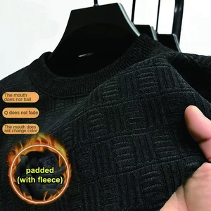 Male thickened mesh, hot blouse, mesh, casual clothes, men's fashion, fall and winter, 4xl 11 Main Men's Tricot Sales - №12