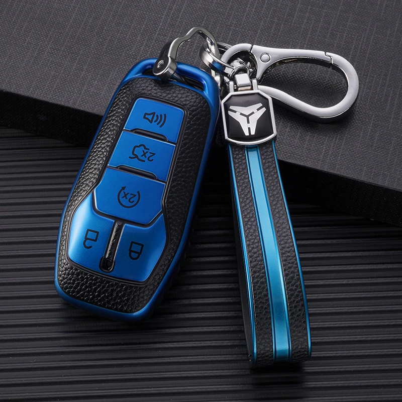 TPU Car Remote Key Case Cover Shell Fob Holder Keychain For Ford Fusion Mondeo Mustang F 150 Explorer Edge 2015 2016 2017 2018