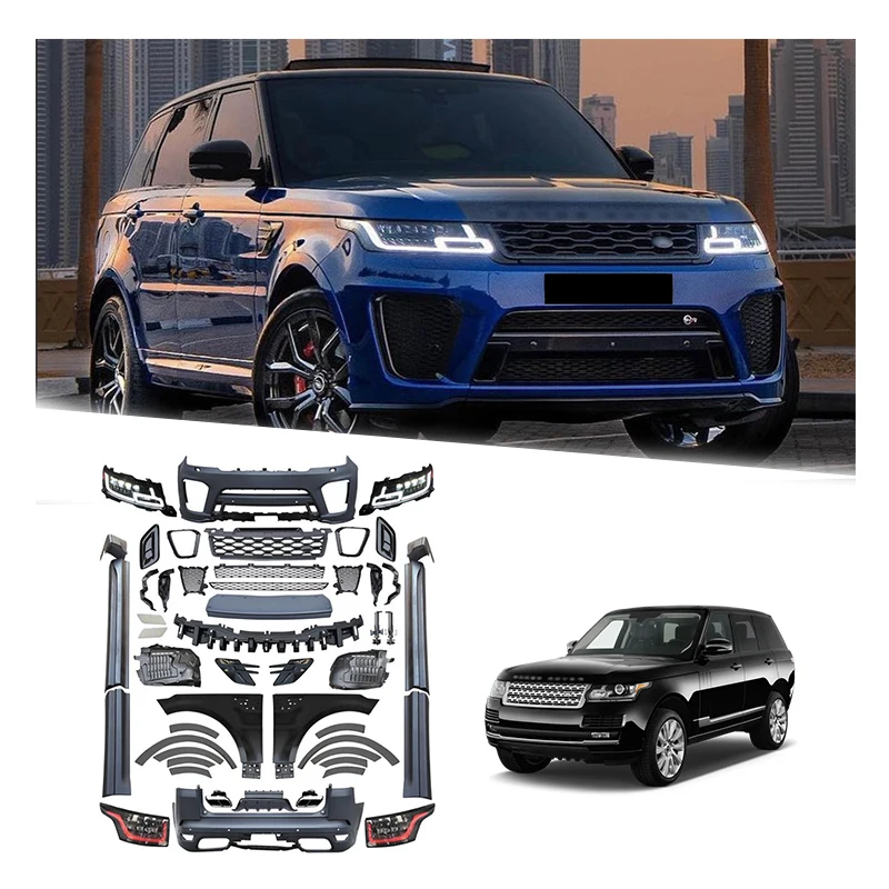 

New Modified Front Rear Bumper Head Lamp Fender Wide Body Kit For Land Rover Range Rover 2013-2017