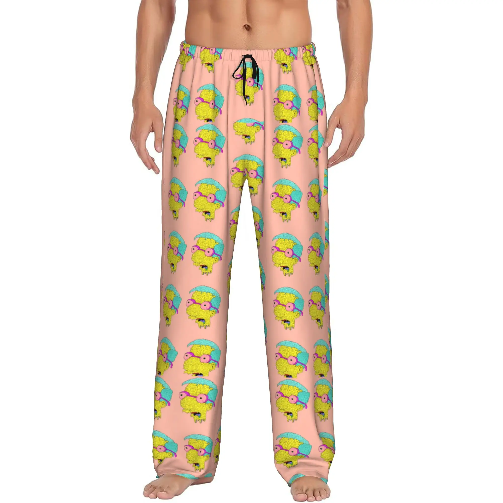 

Custom Men's S-Simpsons Pajama Pants Printed Sleep Sleepwear Bottoms with Pockets