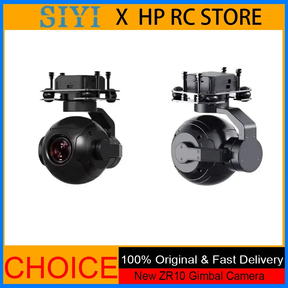 

SIYI New ZR10 Gimbal Camera–3-Axis Gimbal,2K 4MP,30X Hybrid Zoom,HDR & Starlight Night Vision Lightweight for Drones/Quadcopters
