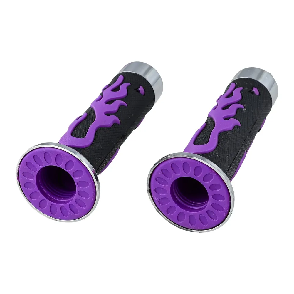 

For Daily Commuting Motorcycle Handlebar Grips Rubber Bar Ends Motorcycle Grips Ergonomic Design Precise Throttle Control