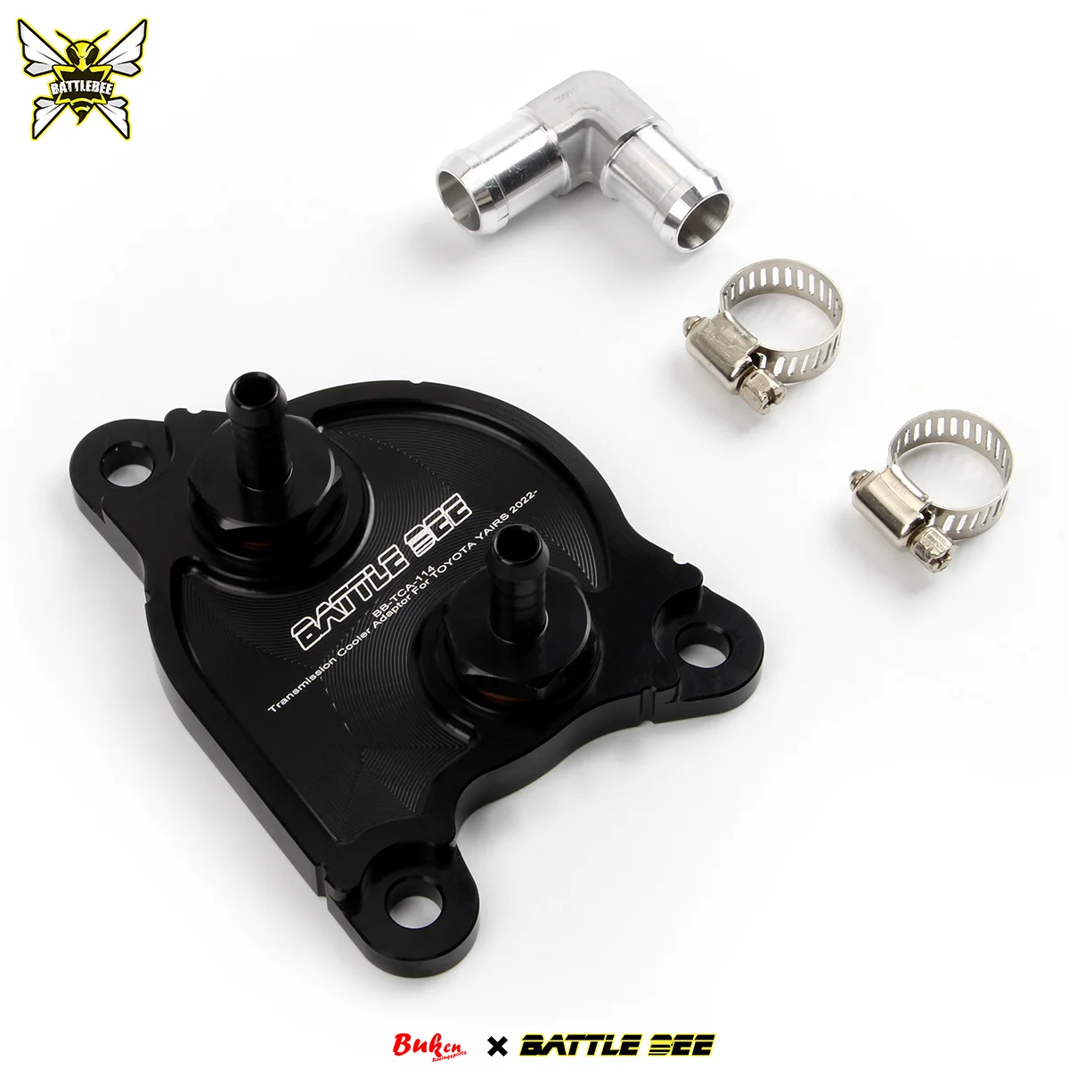 2026 Hot 33490B2030 Aluminum Alloy Gearbox Transmission Oil Cooler Radiator Adapter New BATTLE BEE 2022 Altis CVT BB-TCA-114