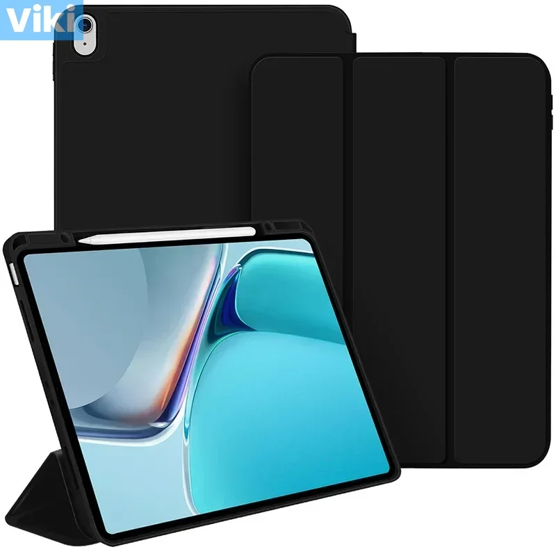 

Cases For IPadair13 Tablet Case Ipad Pro13 2024 mini7 Soft Case Pen Slot Ipad10th Triple Fold