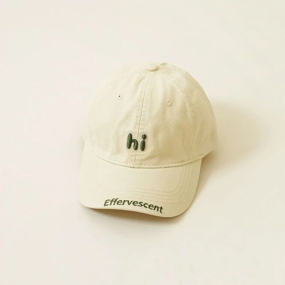 

New Breathable Baseball Cap Hi Embroidery Cotton Caps Sun Protection Hat Thin Material Adjustable Children Hat for Spring Summer
