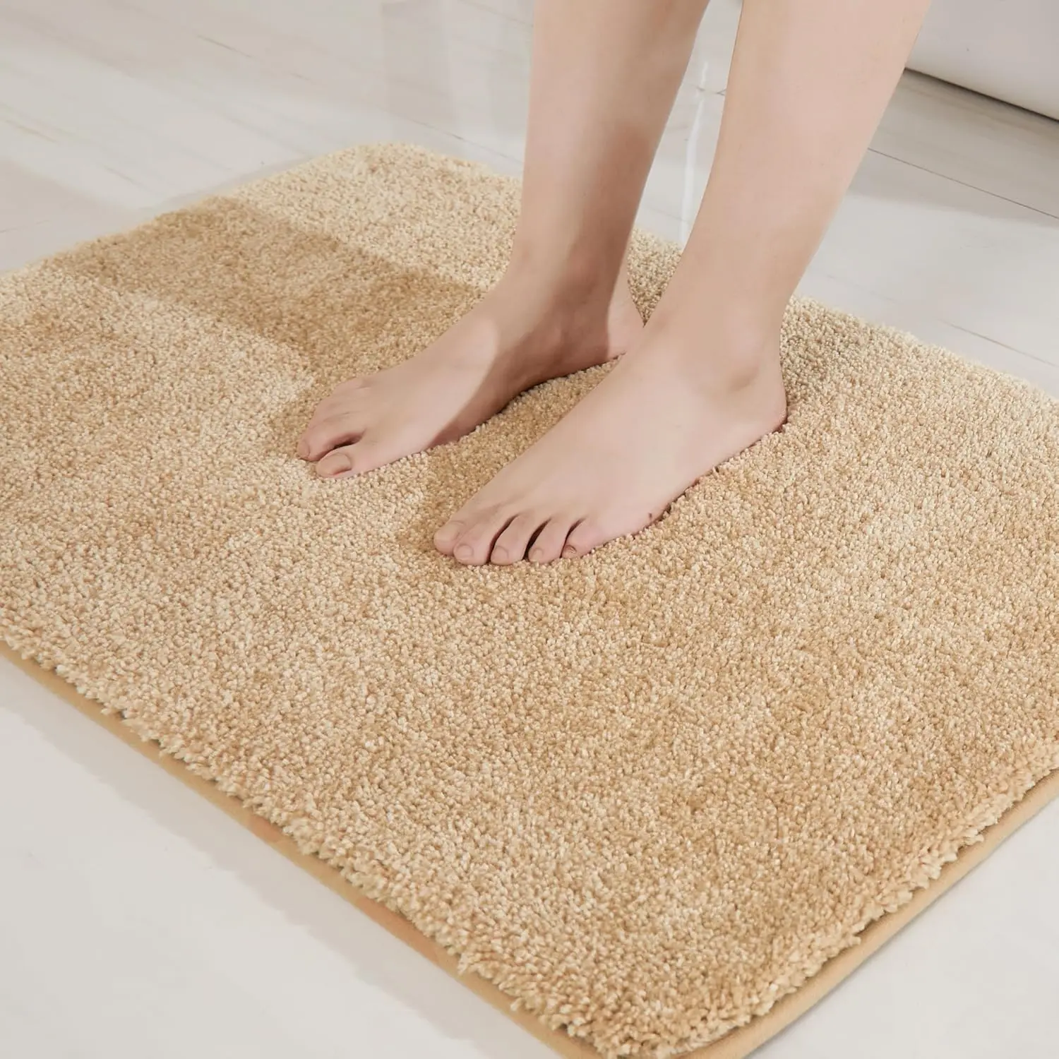 

Extra Thick Bath Rugs for Bathroom - Anti-Slip Bath Mats Soft Plush Yarn Shaggy 100% Strong Mirco Polyeste Mat Living R