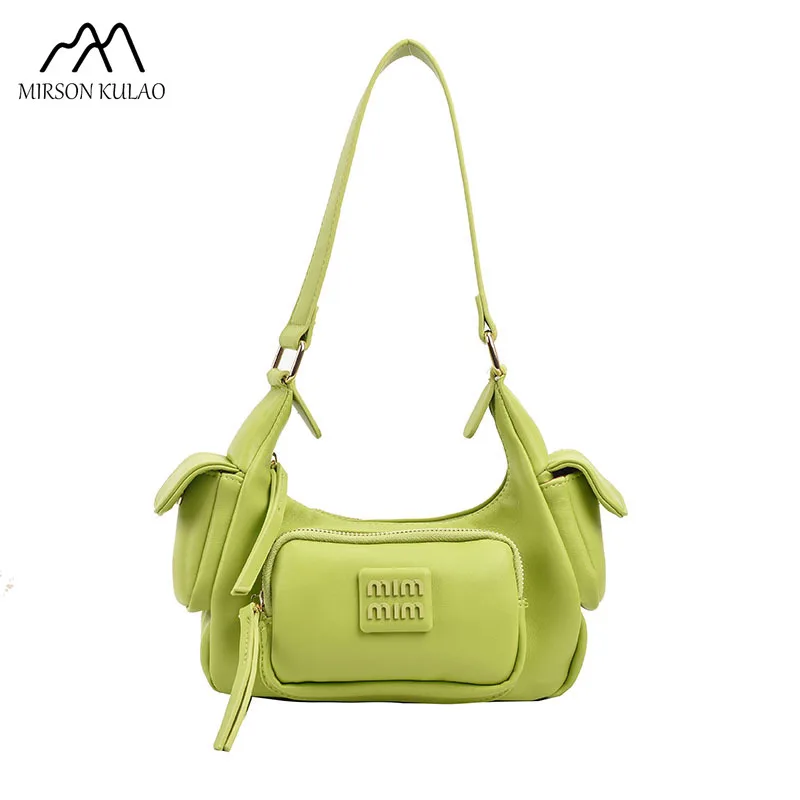 Borsa da moto multitasche in stile Designer per donna 2024 primavera nuova borsa ascellare monospalla elegante ed elegante funzionale