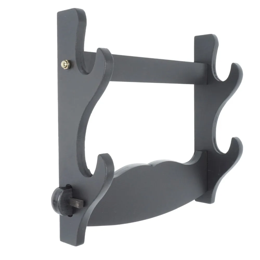 

Japanese Wall Mount Samurai Sword Katana Wakizashi Tanto Holder Bracket Stand Hanger 2 Layer